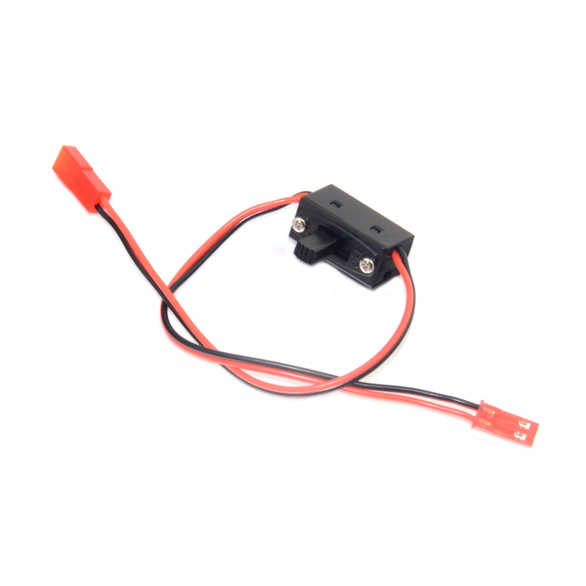 Interruptor receptor RC JR JST 6V luz de encendido/apagado caja de batería Nitro Power para RC coche barco: Blanco