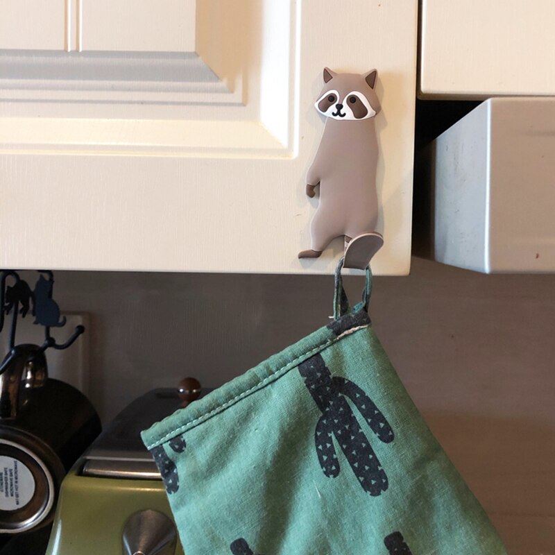 1pcs Wall Hook Animals Key Holder Hanger Holder Wall Hook Kitchen Organizer Bathroom Accessories Shaped