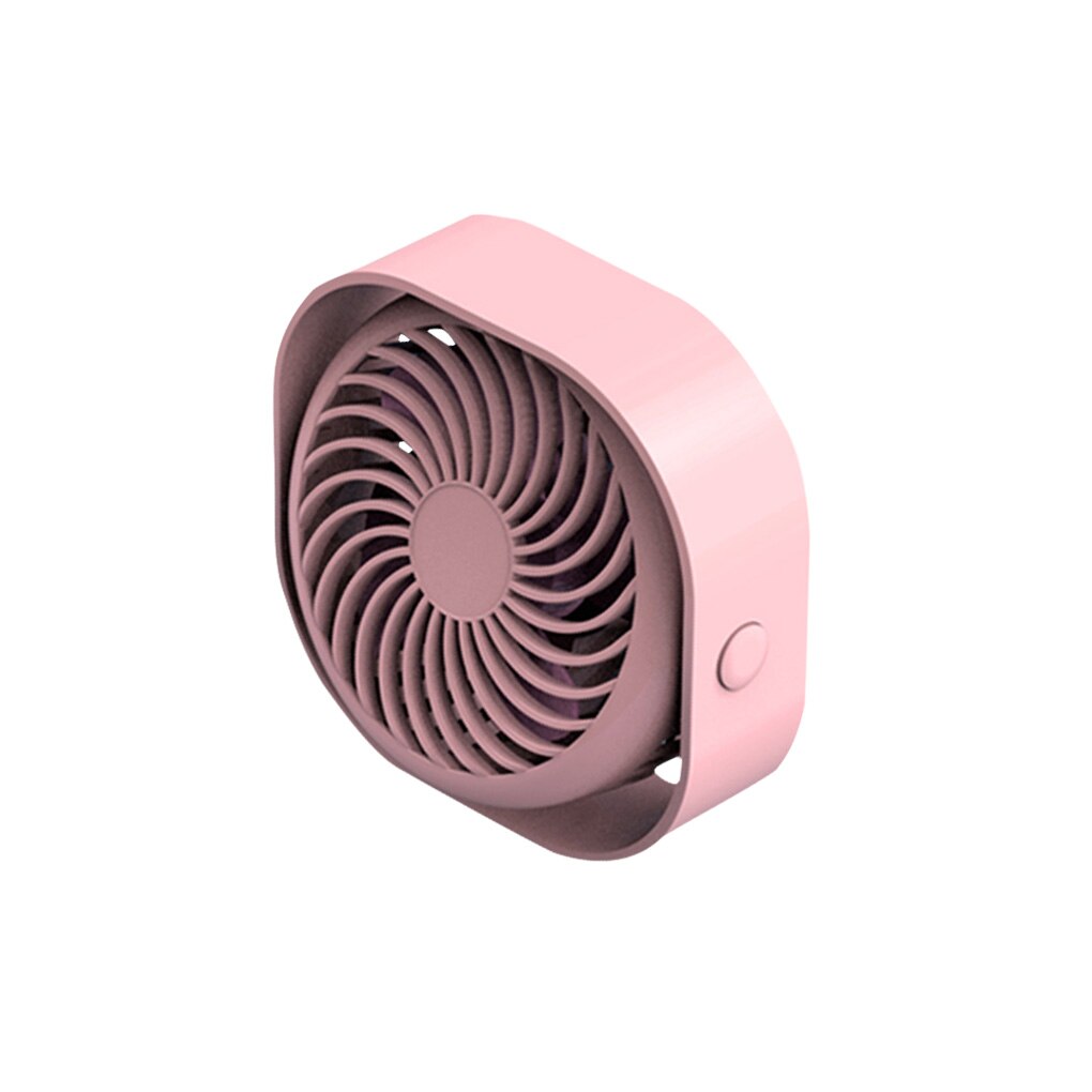 Vierkante Zomer Mini Ventilator Draagbare Beweging Usb Oplaadbare Koeling Thuis Tafel Type Fans: Licht Geel