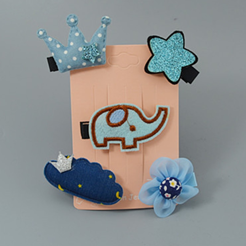 Bear Leader Haarspangen - Cartoon Schleife Kinder Haarclips - Barrette Ornament Zubehör für Mädchen: AZ2078Y10 Elefant