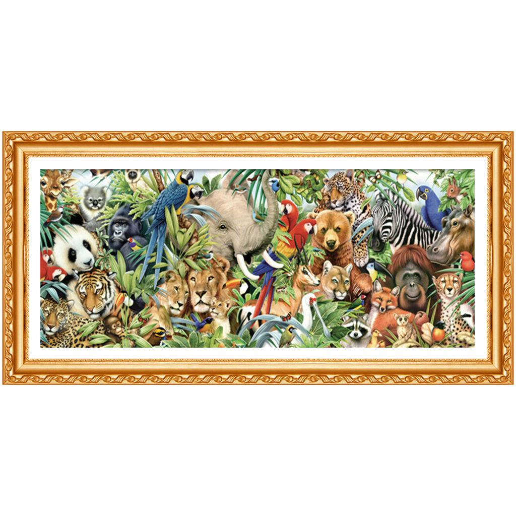 5D DIY Diamond Painting Zoo Animals Embroidery Full Square Diamond Cross Stitch Rhinestone Painting Home decor