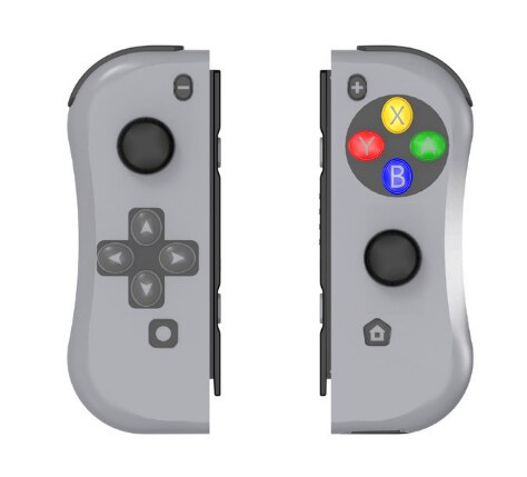 juego interruptor inalámbrico controlador izquierda Bluetooth Gamepad para Nintend interruptor NS Juego con mango: Gray