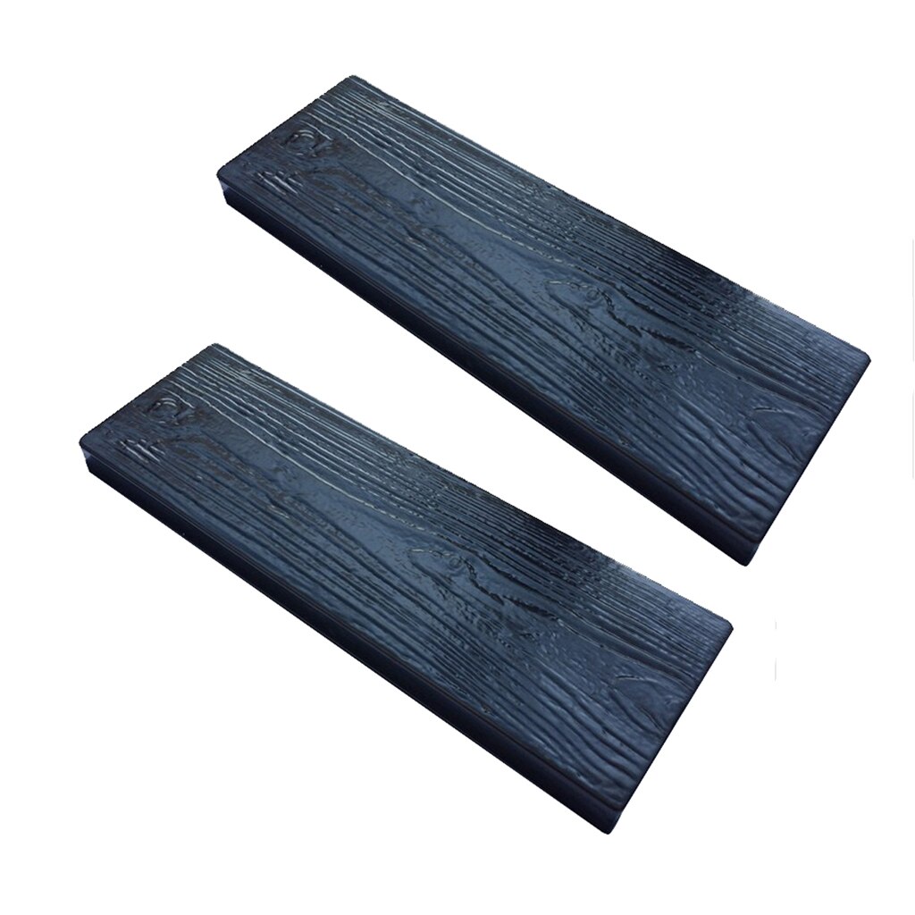 Set 2 Molds Old Wooden Boards Concrete Mould Garden Stepping Stone