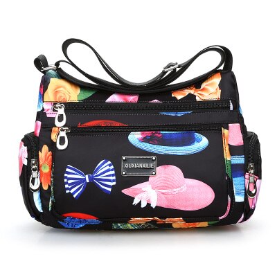 Waterproof Oxford Shoulder Bag Flarol Printing Messenger Bag Lightweight Rural Style Leisure Bag Cute Fresh Mother Bag Practical: 11