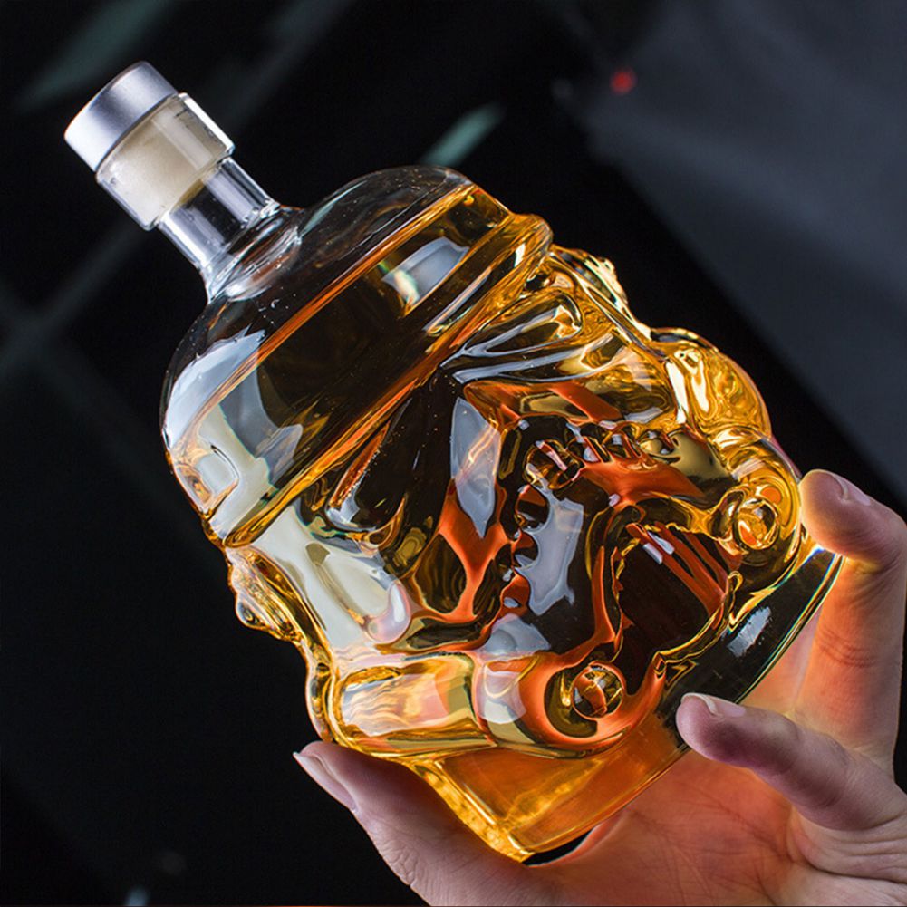 Transparante Creatieve Whisky Karaf Decanter Whisky Karaf Glaswerk Voor Wijn Brandy Bourbon Vodka Voor Mannen