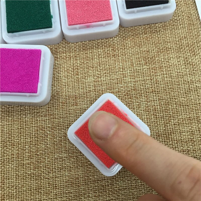 Gradiënt Kleurrijke Ink pad Rubber Stempel Vingerv... – Vicedeal