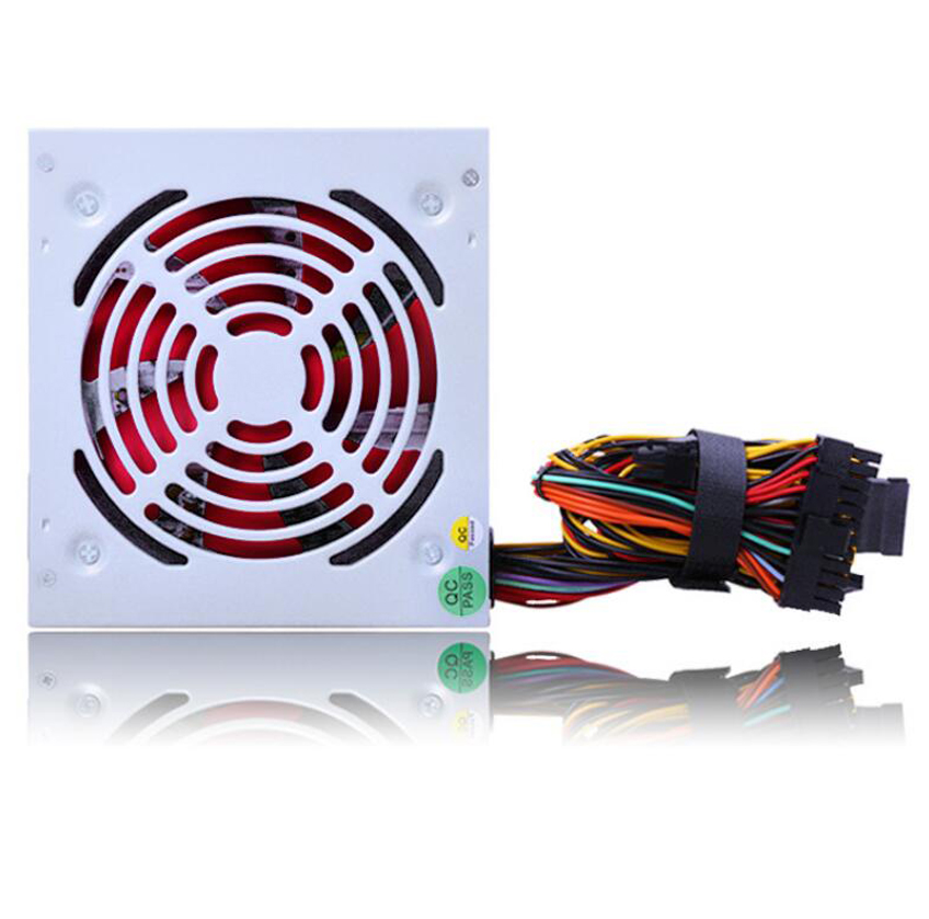 Bloc d'alimentation Pc, Max 300W, Psu, 12Cm, ventilateur silencieux, Pfc, 20 broches, 4 broches, 12V, Pc de jeu Sata, pour Intel, Amd, Com
