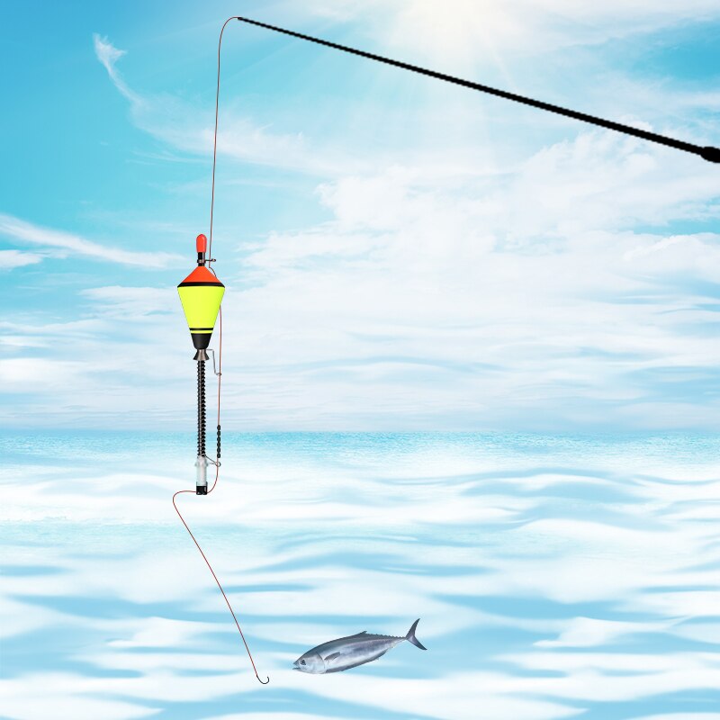 Boya de pesca en barco oceánico, boya de pesca rápida en mar, playa, flotador automático, boya de amplio rango, accesorios de herramientas, 1 pieza