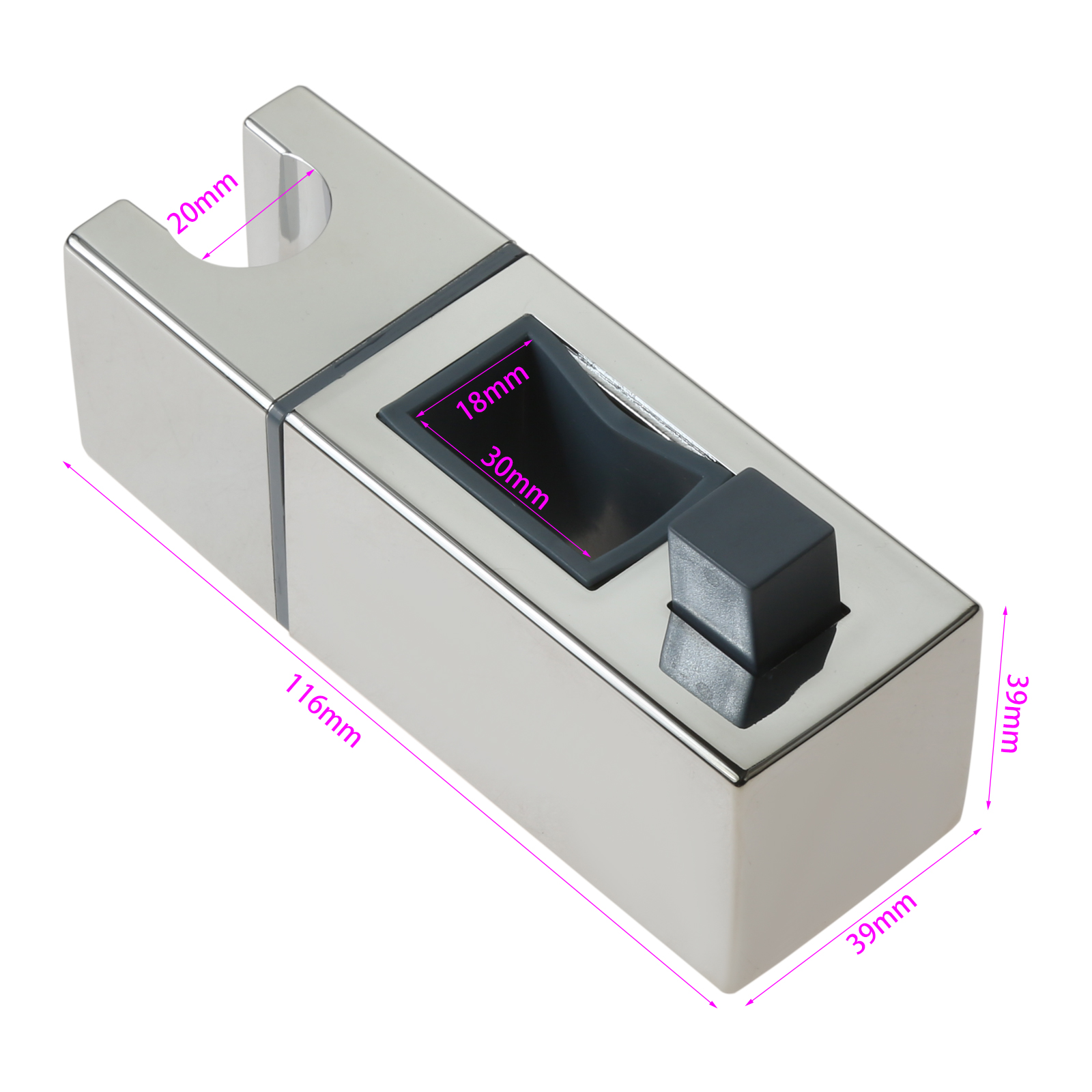 Hand Shower Bracket Square Adjustable Hand Shower Bracket Hand Sprayer Holder For Slide Bar Clamp Bathroom Shower Accessories