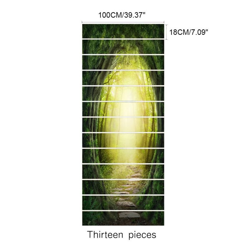 13pcs Removable Stairs Sticker Step Self-Adhesive Ceramic Tiles PVC Stair Wallpaper Decal Vinyl Stairway Home Decoration: E