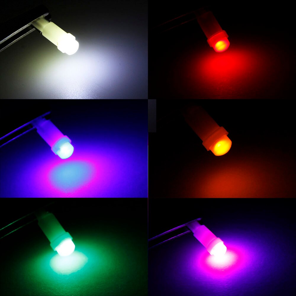 10Pcs T5 Led Auto Gauge Instrument Lamp Voor Opel Astra H G J Corsa D C B Insignia Zafira B Vectra C B