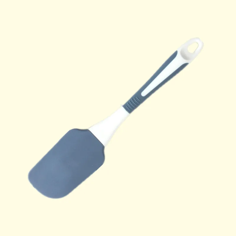 1 stk. silikonspatelsett ikke-pinne varmebestandige spatler vender til matlaging baking blanding kjøkken bakeverktøy spatel: Blå