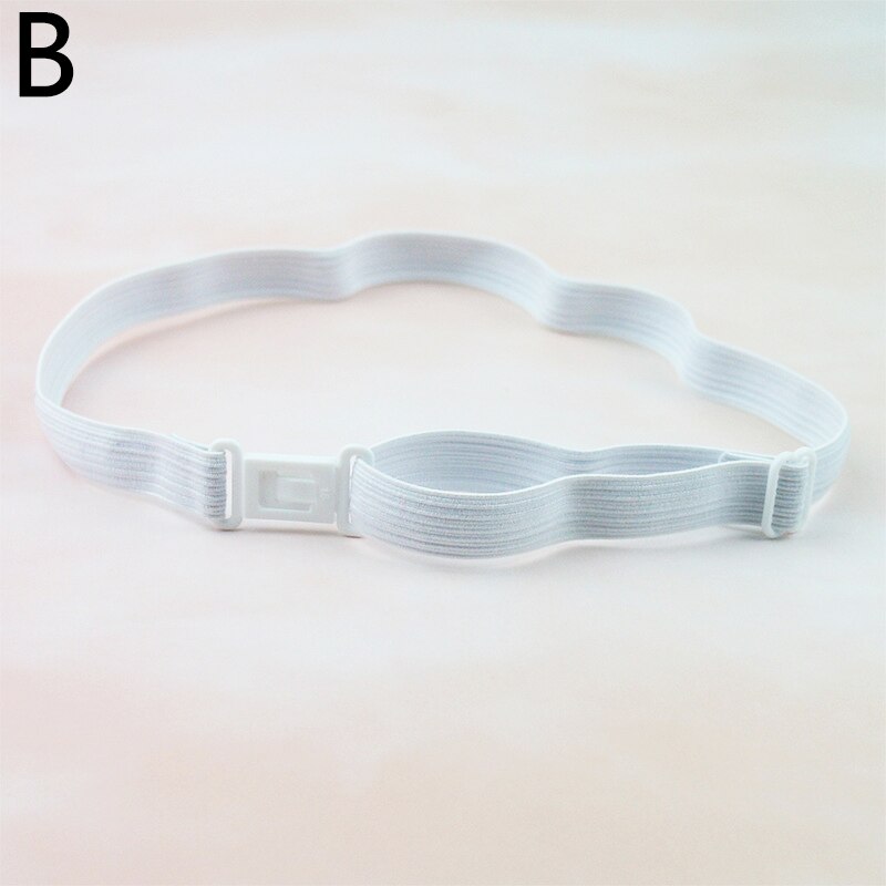 1PC Men Women Kids DIY Accessories Bow Tie Adjustable Polyester Belt With Clip Bowtie Black White Elastic Strap Extender Bands: B