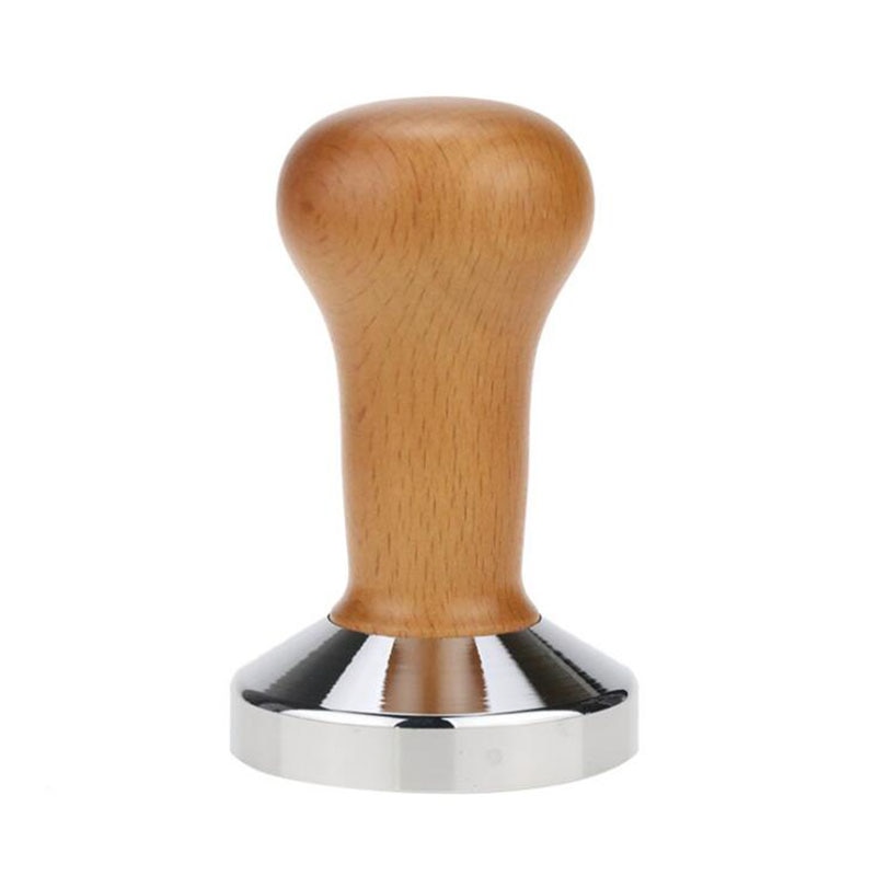 Kaffetamper 49mm 51mm 53mm 58mm med træhåndtag espresso tamper til kaffepresse tilbehør til baristaværktøj