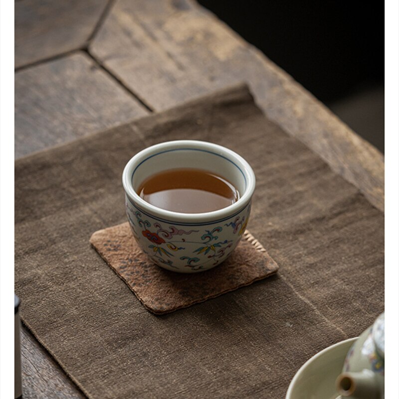 Chinese Bloemen Een Thee Cup Set Vat Water Kopjes Mooie Theewaar Vintage Wijnstok Mokken Voor Theeceremonie Theekopje Thee Service vat