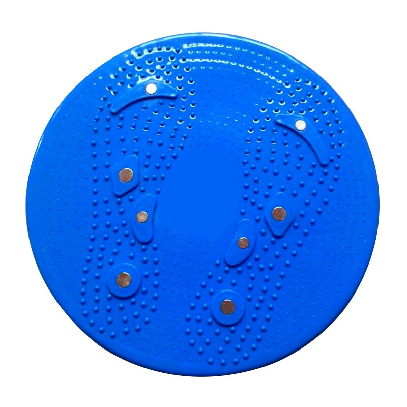 Aerob træning wobble roterende sports magnetisk massage plade talje vridning disk balance board fitness udstyr til hjemmet krop: Blå