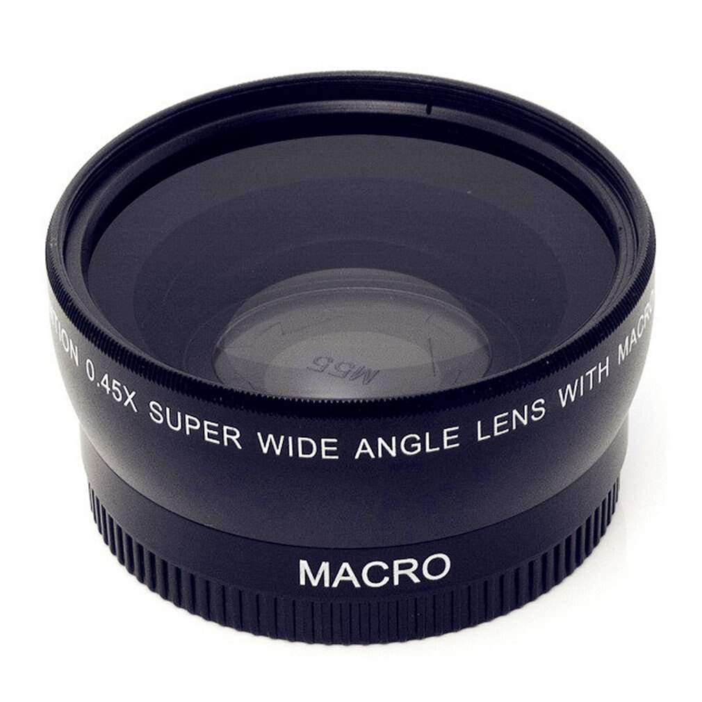 Wide-Angle Lens With Macro Optical Glass Lenses 0.45X 46 49 52 55 58 mm Lens Accessory High Definition