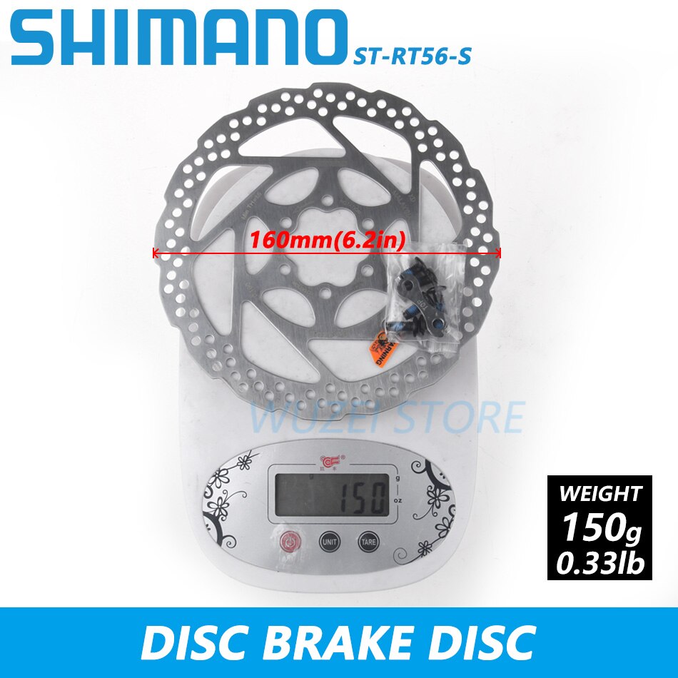 Shimano sm -rt56 rt30 skivebremserotor 6- bolt 160mm 180mm cykelbremserotorer mountainbikes skivebremseskive: Rt56 160mm