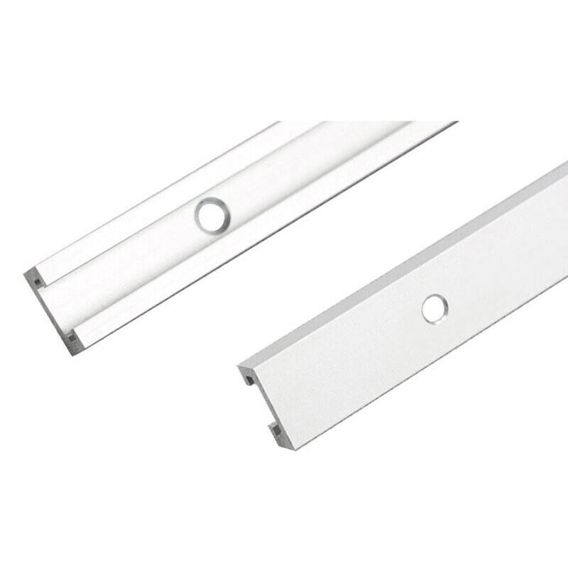 Aluminium Bar Slider T-Tracks T-Slot Jig Fixture for Table Saw Gauge Rod (400Mm)