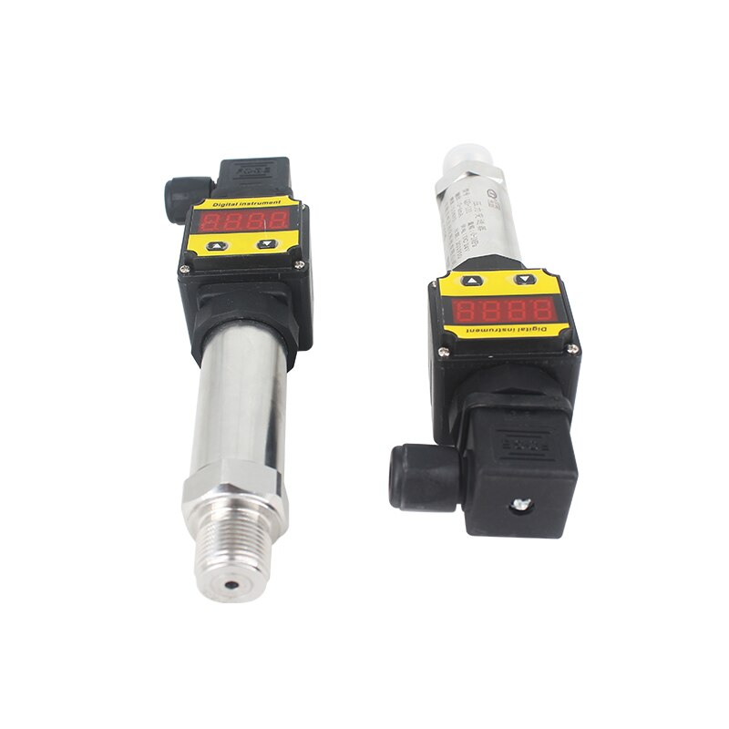 Pressure transmitter with LED Display 12-36V 4-20mA 0.5% 0-600bar optional stainless steel pressure transducer sensor