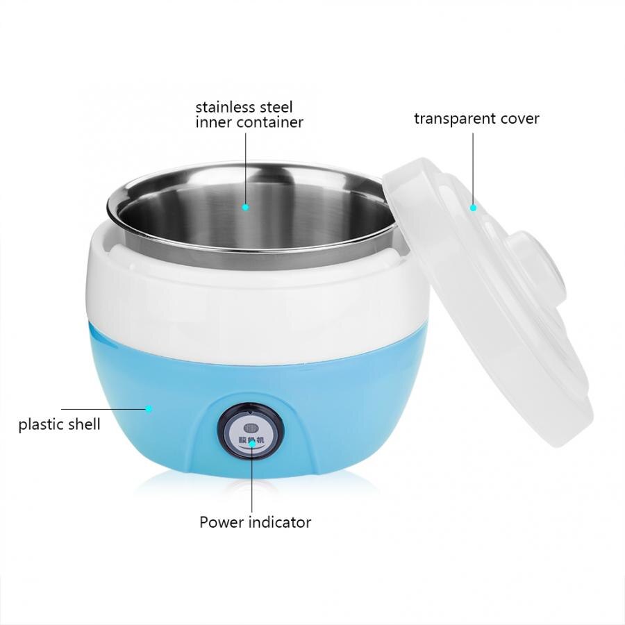 1L Huishoudelijke Elektrische Automatische Yoghurt DIY Maker Rvs Inner Container 220 V Keukenapparatuur