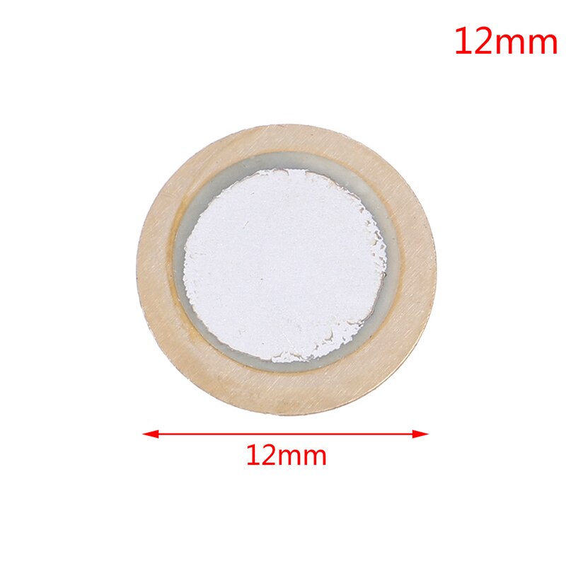 10Pcs 12/15/18/20/27/35/41/50Mm Piezo Elements sirene Sensor Pad Ronde Trigger Drum Disc Koper: 12mm