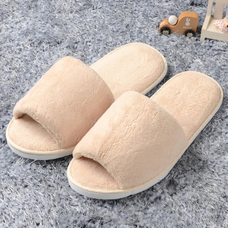 Vrouwen Mannen Thuis Anti-Slip Schoenen Zachte Winter Warm Sandaal Huis Indoor Slippers Indoor Home Slippers Warme Platte schoenen: Yellow