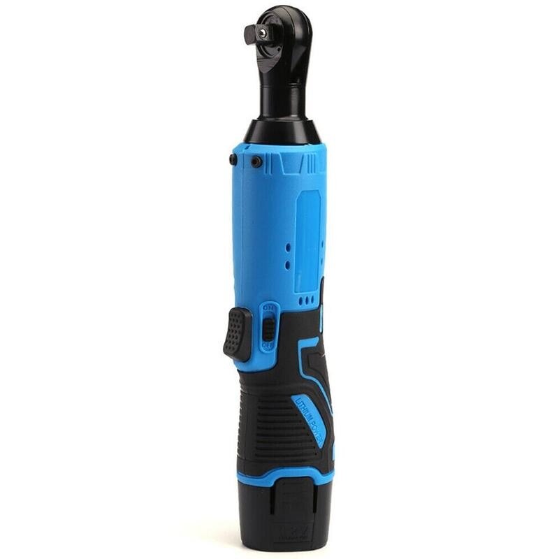 Electric Ratchet Wrench Cordless Ratchet Impact Drill 12V 3/8" Right Angle Wrench Remove Screw Nut Auto Repair Tools Angle Drill