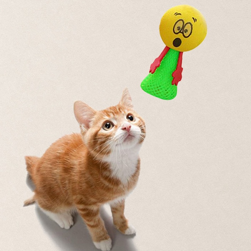 Jouet chat elfe en saut | Jouet pour animaux, jouet à bascule, couleurs et Styles aléatoires