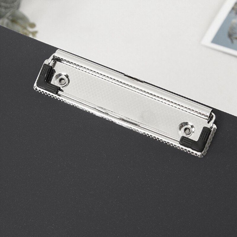 6 Pack A4 Black Plastic Clipboard, Low Profile Clip, Clipboards for Classrooms, Offices, Restaurants, Offices