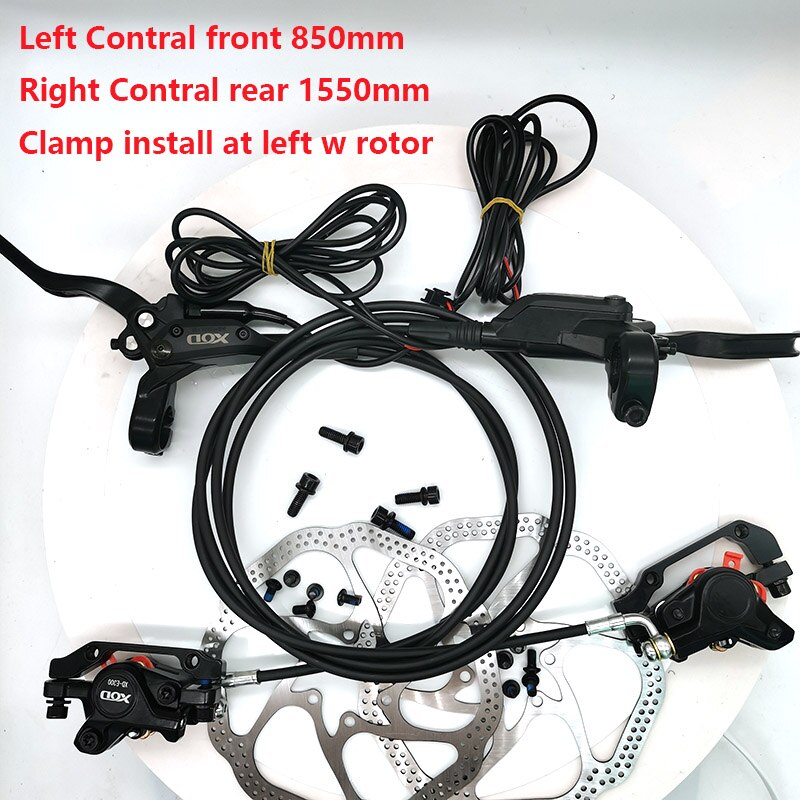 E-Bike MTB Hydraulic Disc brake Set Aluminum Alloy Electric bike scooter Power Control Shifter cut power off Bicycle Brakes