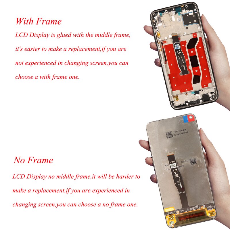 Display Voor Huawei P40 Lite Lcd-scherm + Touch Screen Fhd Digitizer Panel Accessoire Vervanging Voor Huawei P 40 P40 lite Screen