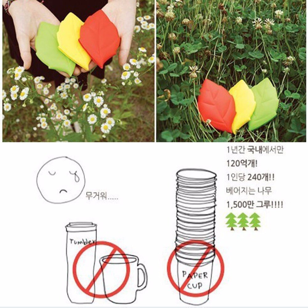 2 Stks/set Draagbare Reizen Outdoor Blad Vormige Water Flessen Bekerhouder Drinken Bag Silicone Drinken Borstelen Wassen Tool