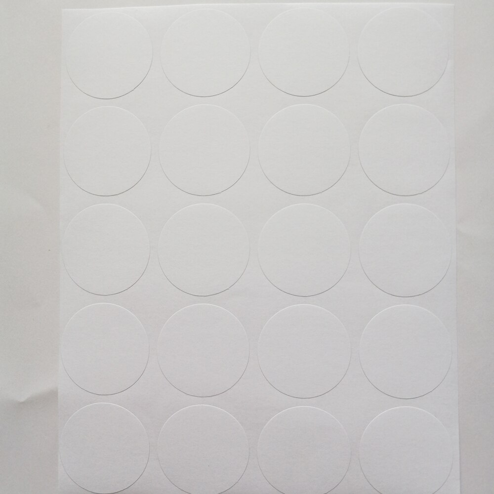 120 Stickers 35mm DIAMETER ROUND shape BLANK WHITE paper sticker FOR DIY PRINTING