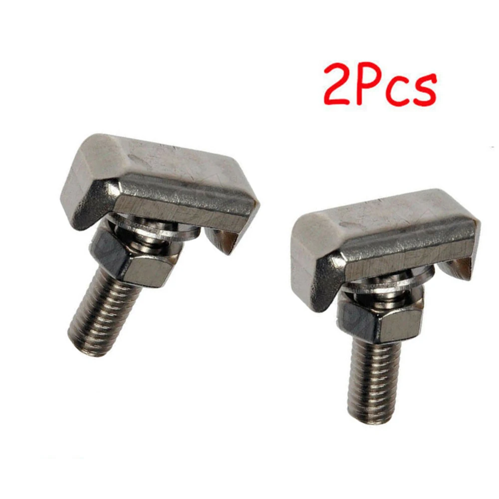 y de , 2 * conectores de terminales de Cable de batería, reemplazo de perno T para coche, acero inoxidable 19116852