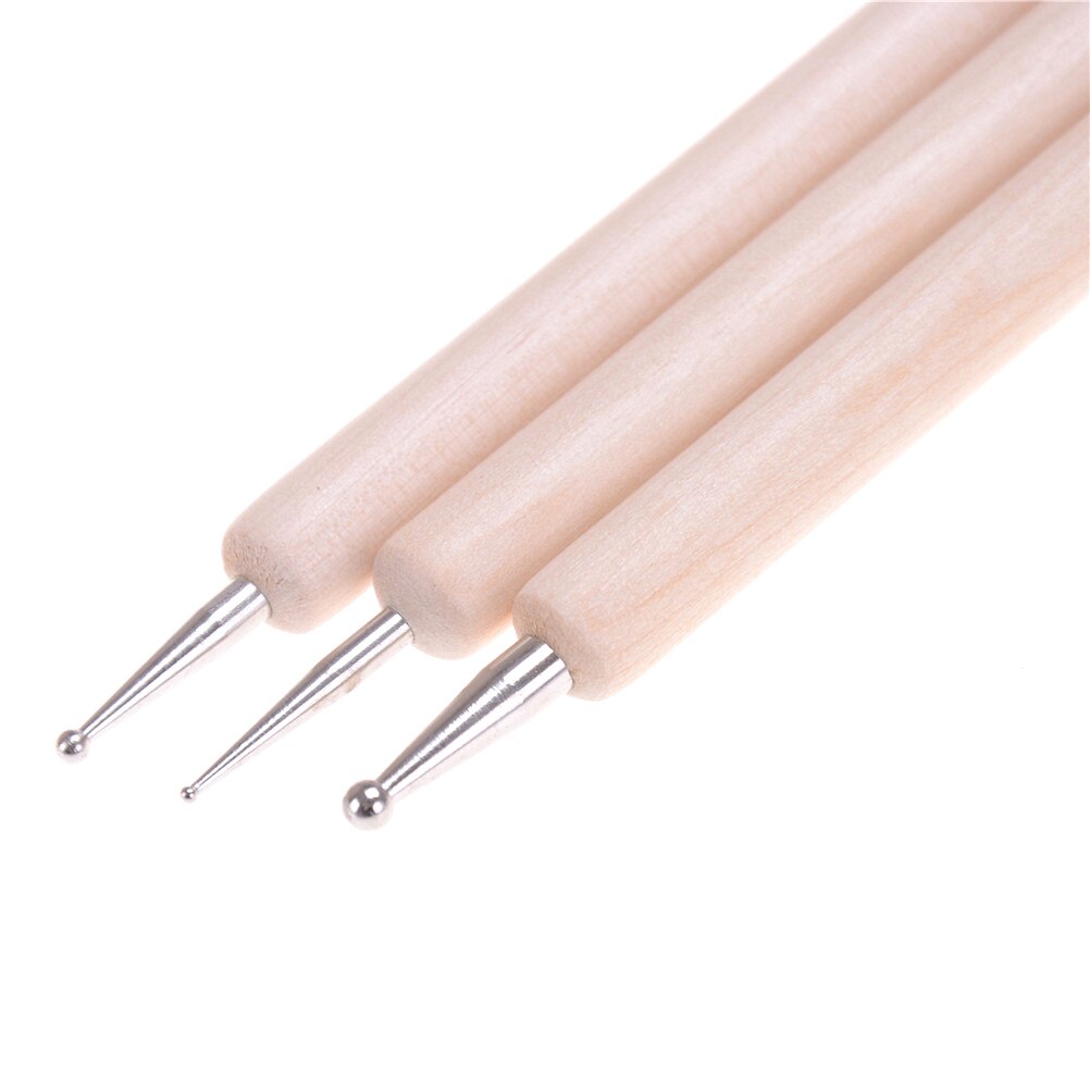 Ball Styluses Tool For Embossing Pattern Clay Sculpting Modeling Making Polymer Clay Tool Kit Pottery Ceramic Tools 3Pcs/set
