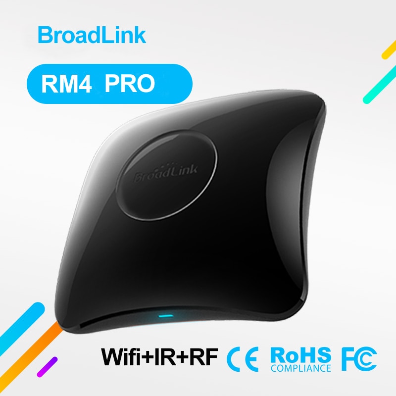 Broadlink  rm4 pro wifi ir rf smart home remote control wireless universal remote via broadlink work with alexa google home