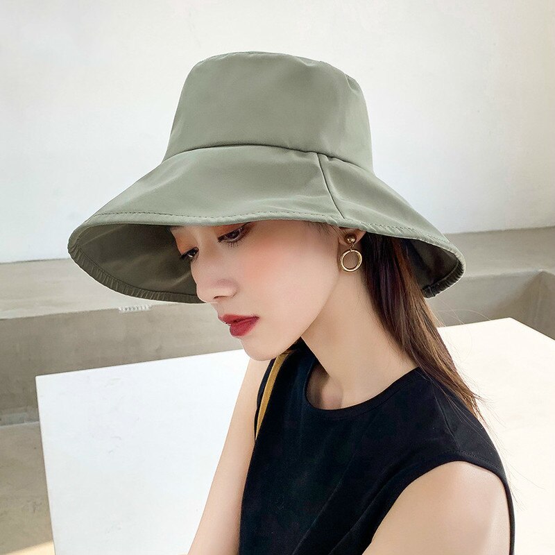 Bucket Hat - Damen Sommerhut - Casual Outdoor Sport - Breiter Rand Sonnenhut