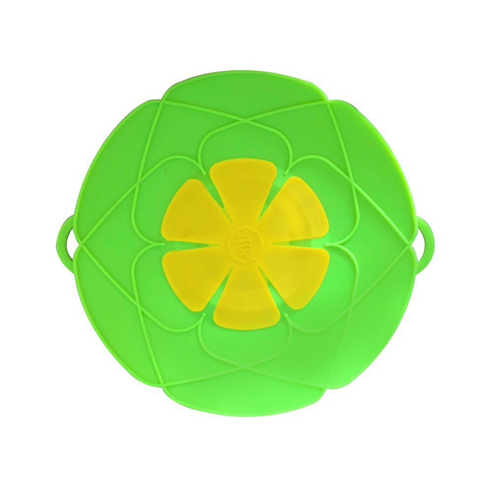Silicone Anti-spill Boiling Pot Lid Home Splash-proof Kitchen Dust-proof Silicone Cap Sub-flower Type Anti-spill Pot Lid: GN