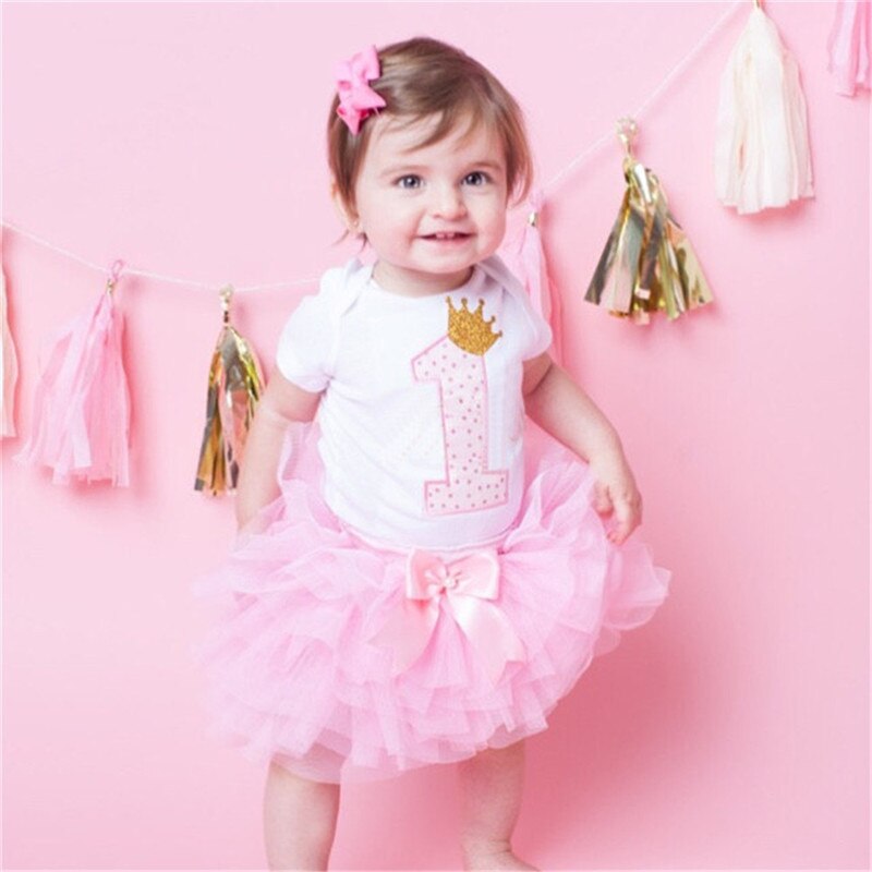 Baby mini tutu šaty dievčatá 1 rok prvé narodeniny oblečenie pre princeznú vestido infantil para festa romper krstiny kostýmové šaty