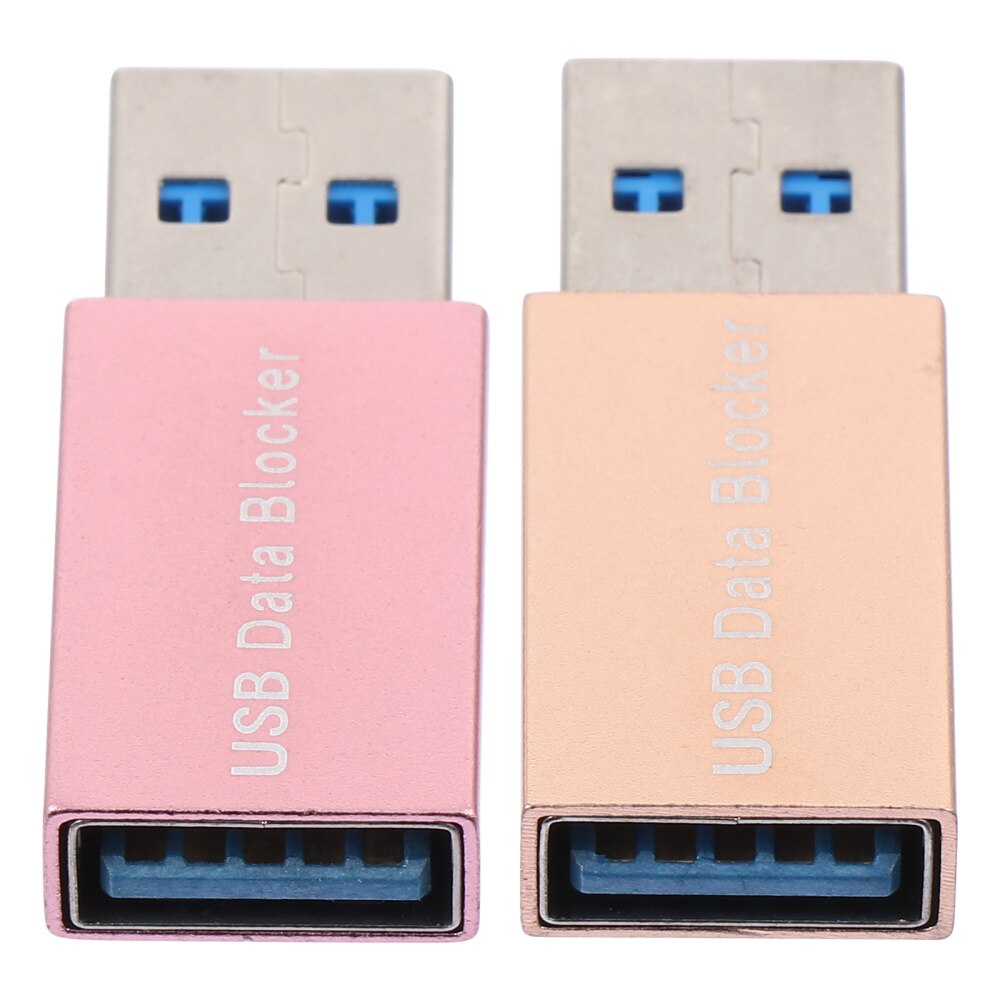 2 Stuks Usb Data Blocker Man-vrouw Adapter Jacking Preventie: Assorted Color 1