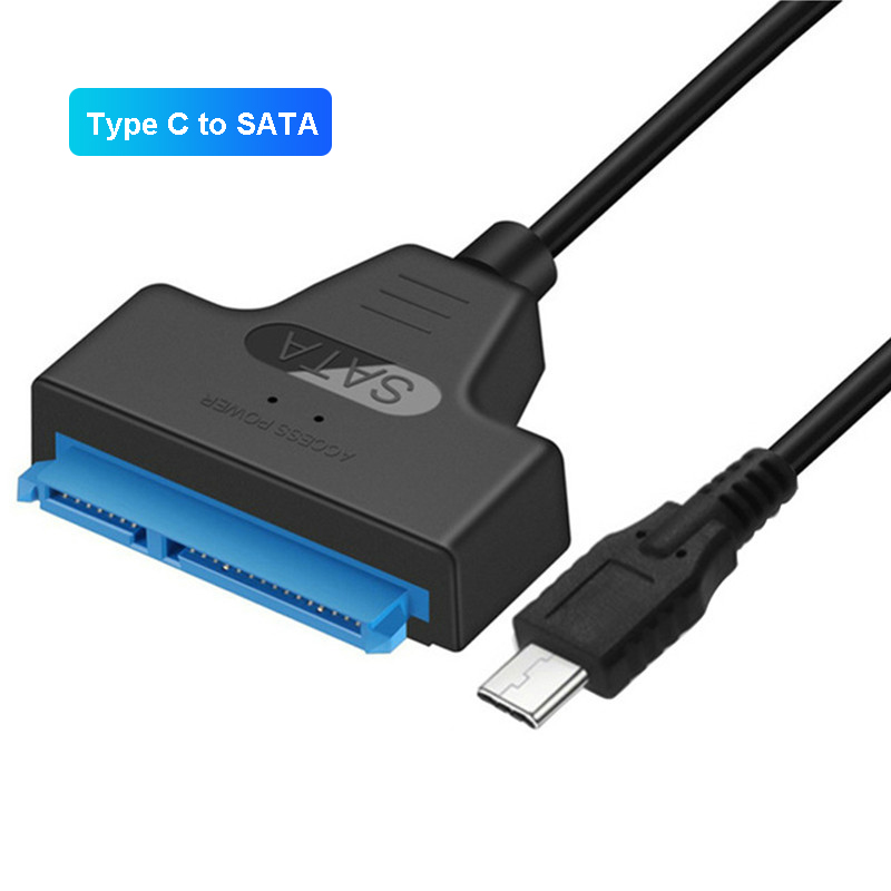 Sata til usb 3.0 / 2.0- kabel op til  to 6 gbps til 2.5 tommer ekstern harddisk, ssd-harddisk, sata 3 22- bens adapter, usb 3.0 to sata iii-kabel: Hvid