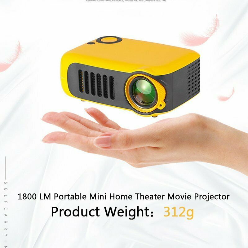 A2000 mini bærbar lommeprojektor  hd 1080p film videoprojektorer hjemmebiograf hdmi