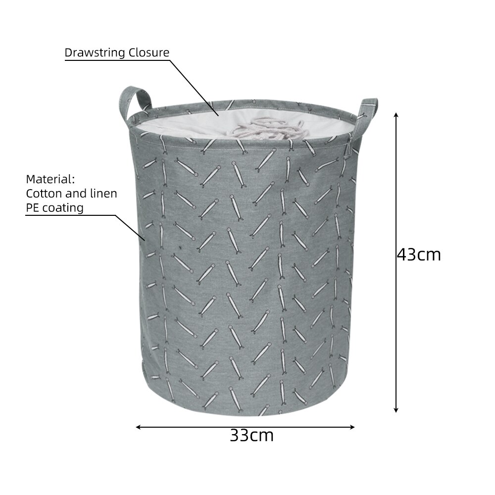 Canvas Waterdichte Wasserij Organisator Mand Grote Capaciteit Wasmand Vuile Kleren Opbergtas Speelgoed Thuis Opslag Bin