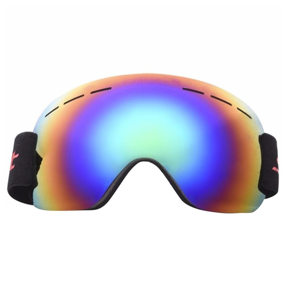 ski goggles double layers anti-fog big ski mask glasses skiing snow men women snowboard goggles: Green
