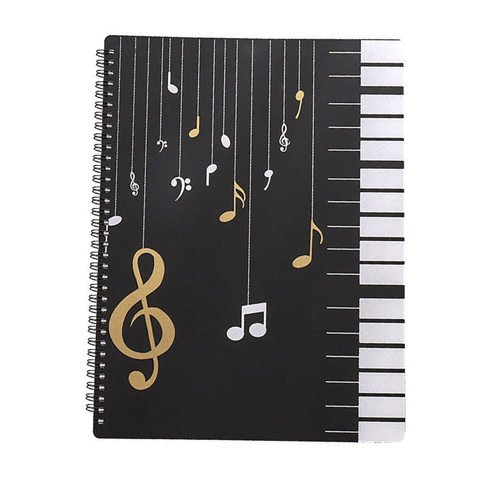20pages Home Multifunction Score Paper Expanded Paino Music Sheet Folder Beginners Business Students Study Office File Holder A4