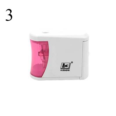 Sacapuntas eléctrico de un solo orificio, sacapuntas automático para de Chico, suministros de papelería escolar con batería: 3