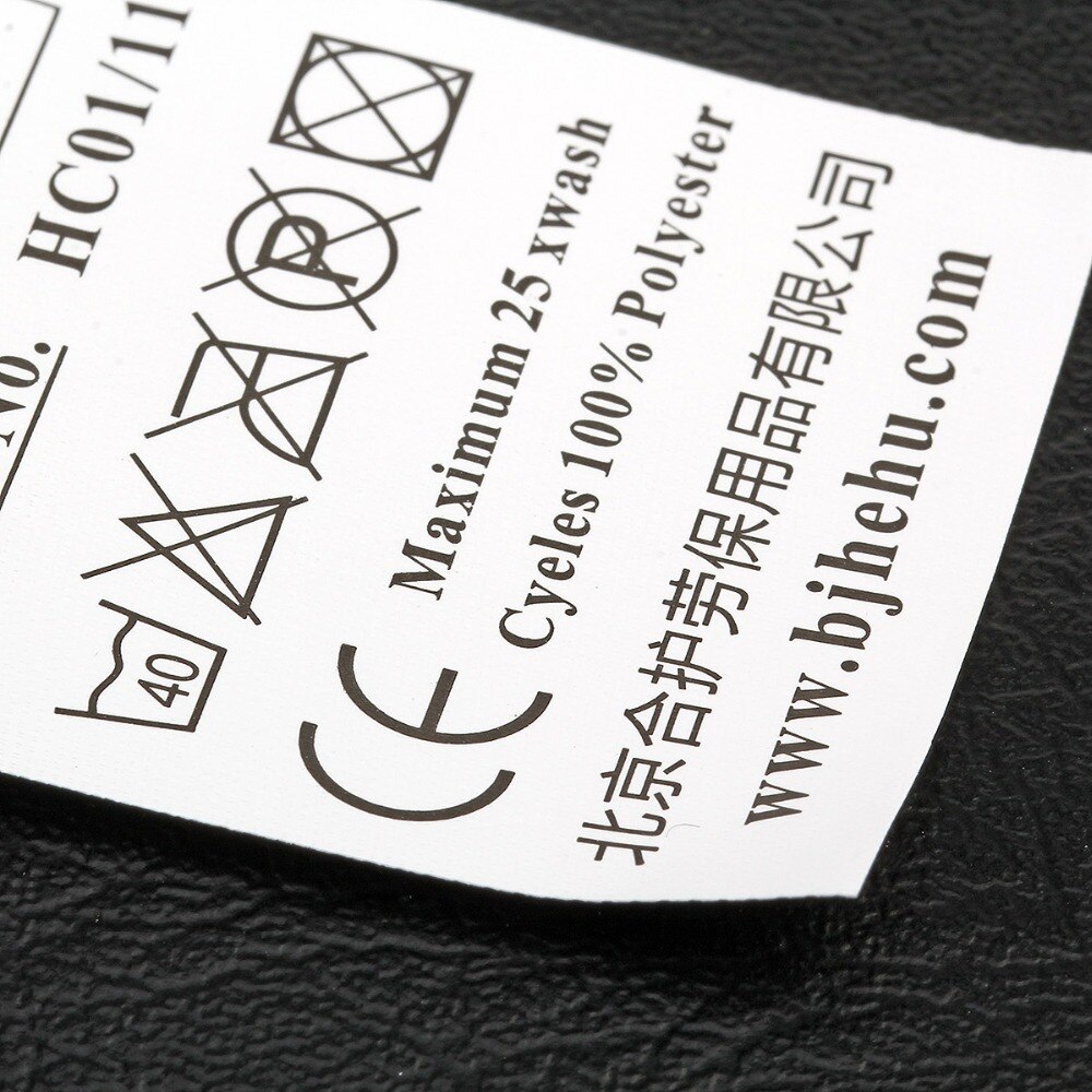 1000 stks niet-geweven stof Custom Kledingstuk Wasvoorschrift Wasbare instructie Label voor Huishoudtextiel 1000 stks/partij