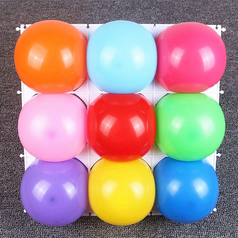 10Pcs White Square 9 Grids Balloon Plastic Square Holder Stage Background Large Mesh Wall Decoration