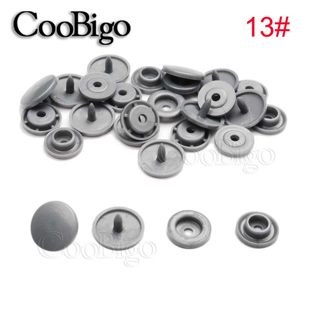 50Sets Round Plastic T5(12mm) Snaps Button Fasteners Quilt Cover Sheet Button Garment Accessories For Baby Clothes Clips: 13